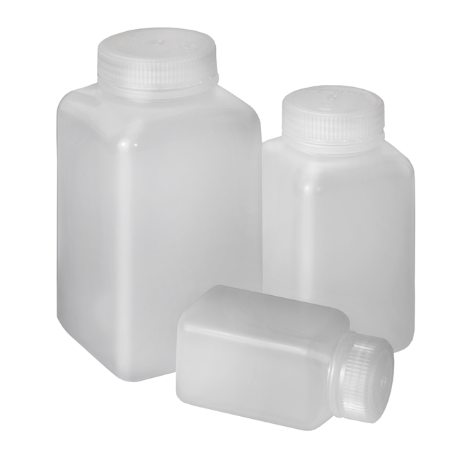 Weithals-Flaschen quadratisch PP, 60 ml